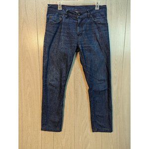 Raleigh Denim Workshop Martin Dark Blue Jeans Made in USA Size 32